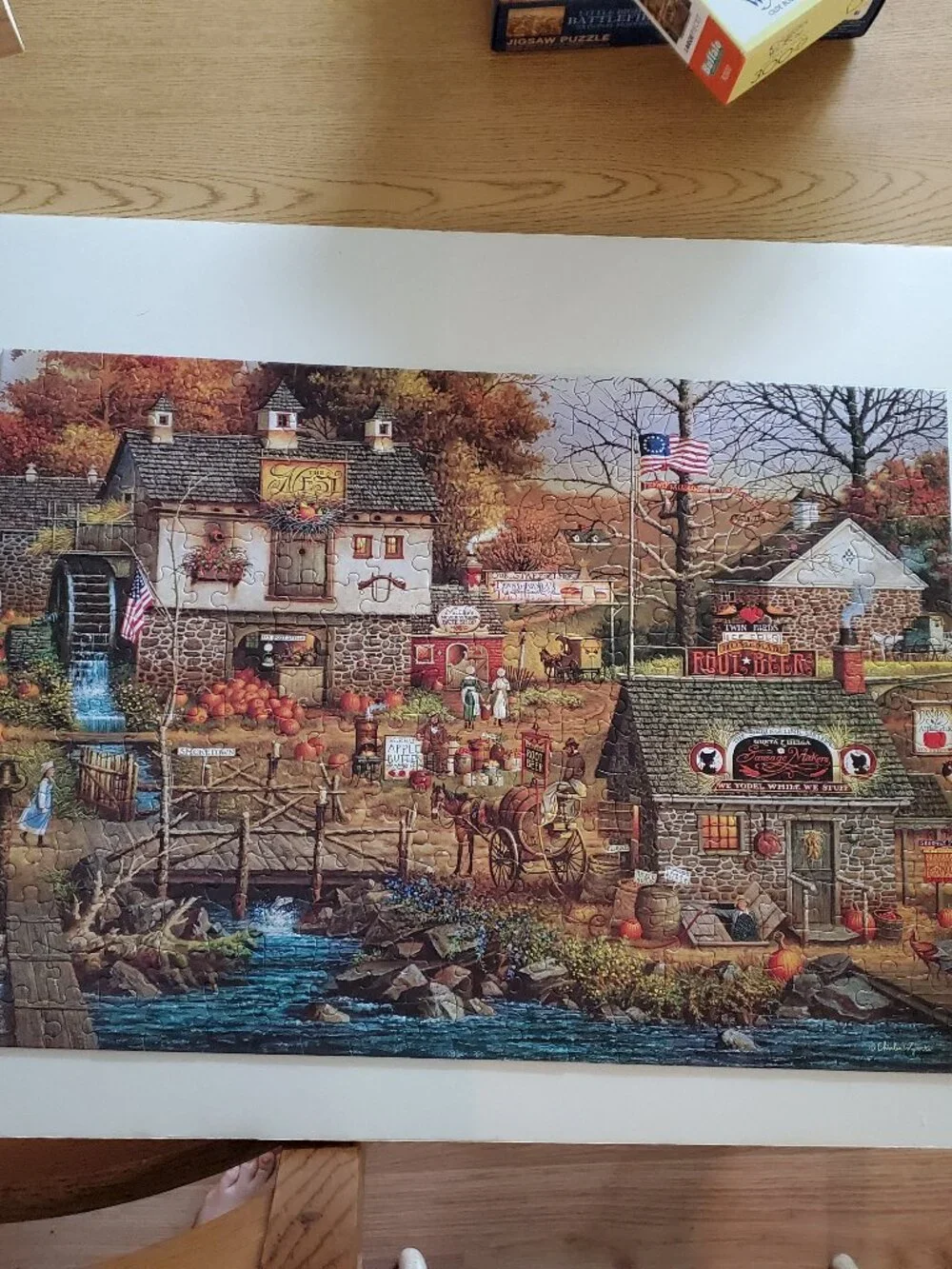 Charles Wysocki Olde Buck's County Fall 300 Large Piece Puzzle